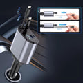 4-in-1 Retractable Fast Car Charger