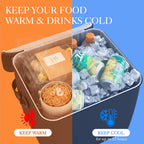 Foldable Trunk Organizer with 23L Cooler Bag
