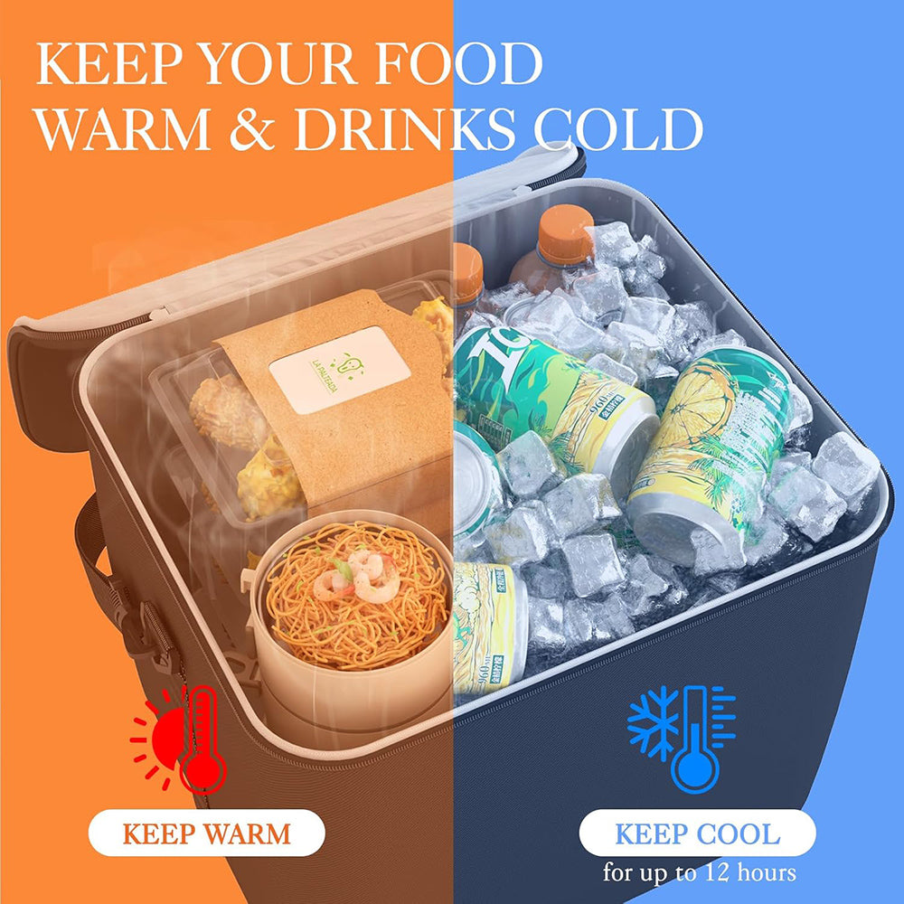 Foldable Trunk Organizer with 23L Cooler Bag