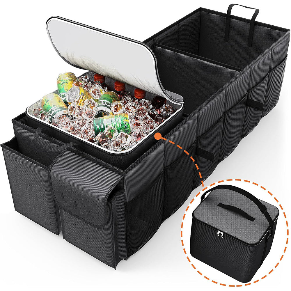 Foldable Trunk Organizer with 23L Cooler Bag