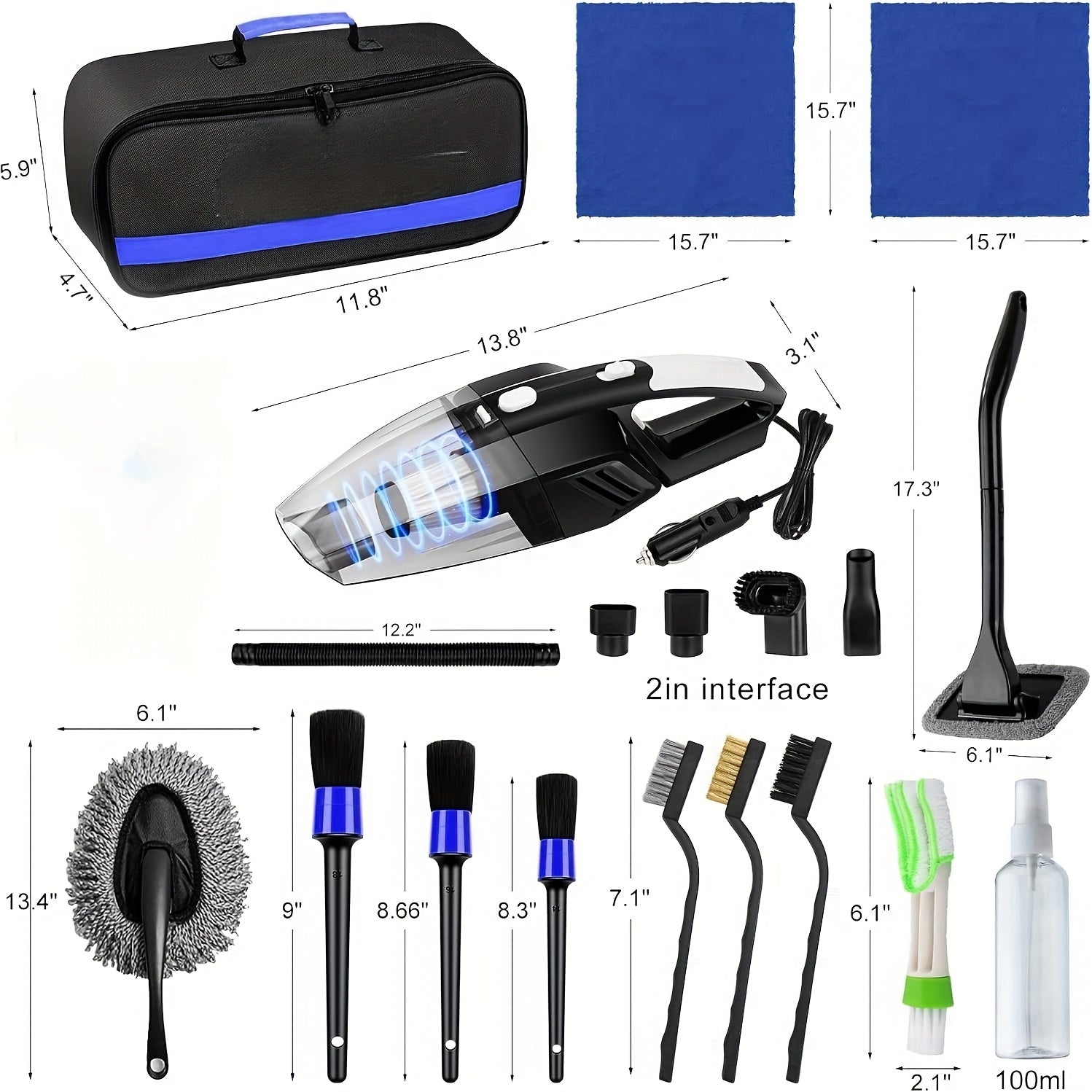 20-Piece Car Detailing Kit